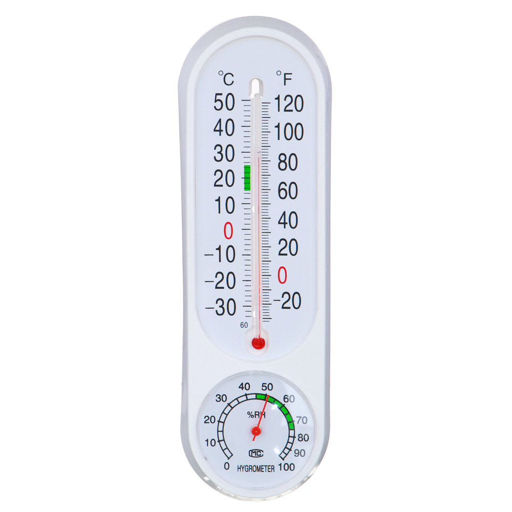 VETTA Термометр вертикальный, измерение влажности воздуха, 23x7см, пластик, блистер - #1