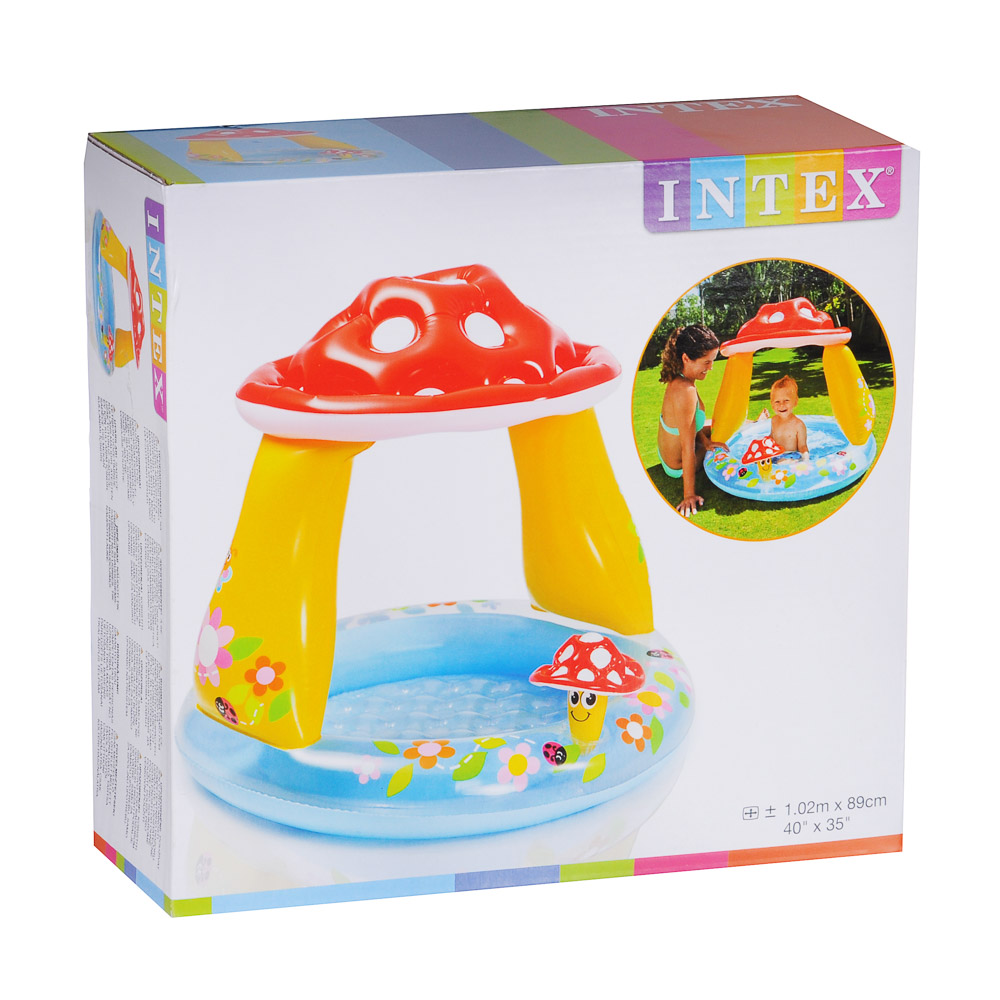 Надувной бассейн для детей INTEX 57114 Грибок 102x89 см,  для 1-3 лет - #3