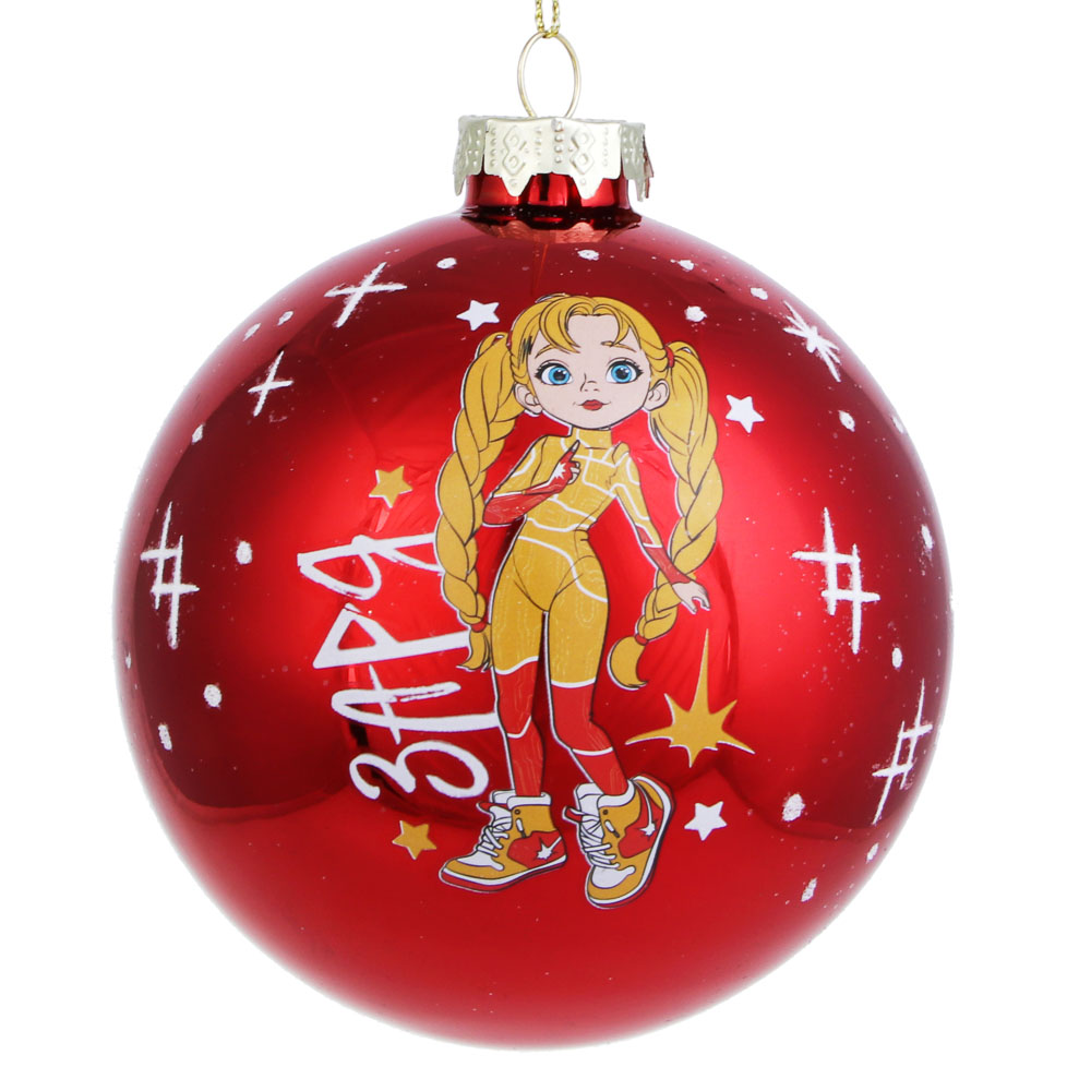 BY Русские Супергерои Шар стеклянный с рисунком, 10 см, 6+, 6 дизайнов - #2