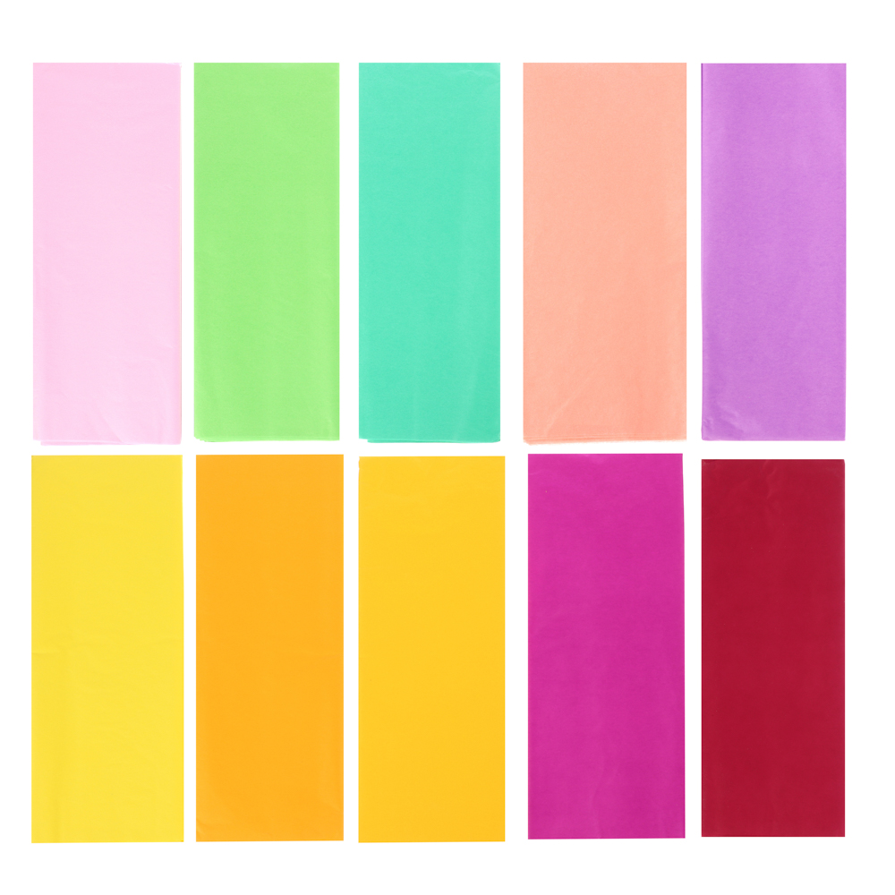 Бумага тишью в ассортименте, 51х66 см, 10 листов - #1