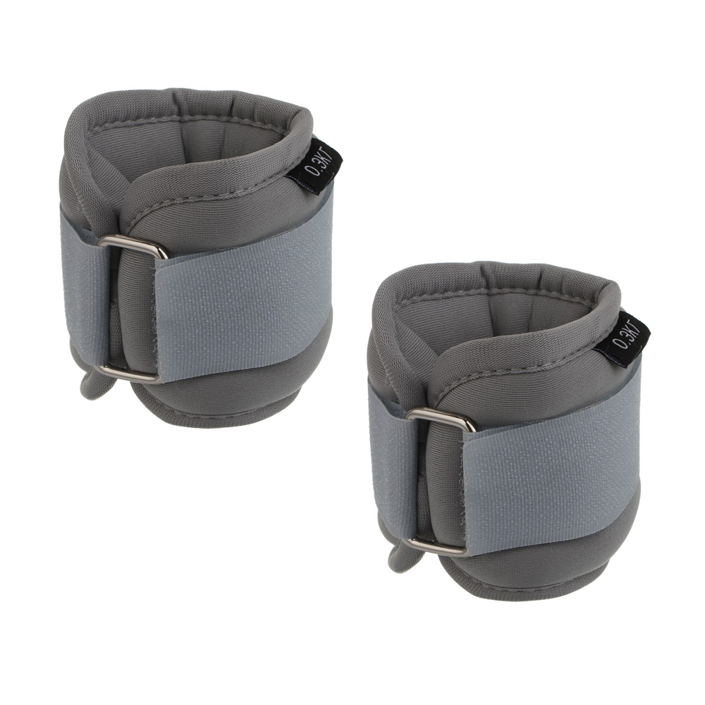 Утяжелители для ног и рук, 2шт по 0.3кг тм BY SPORT, 24x9см, неопрен, металлическая стружка - #1