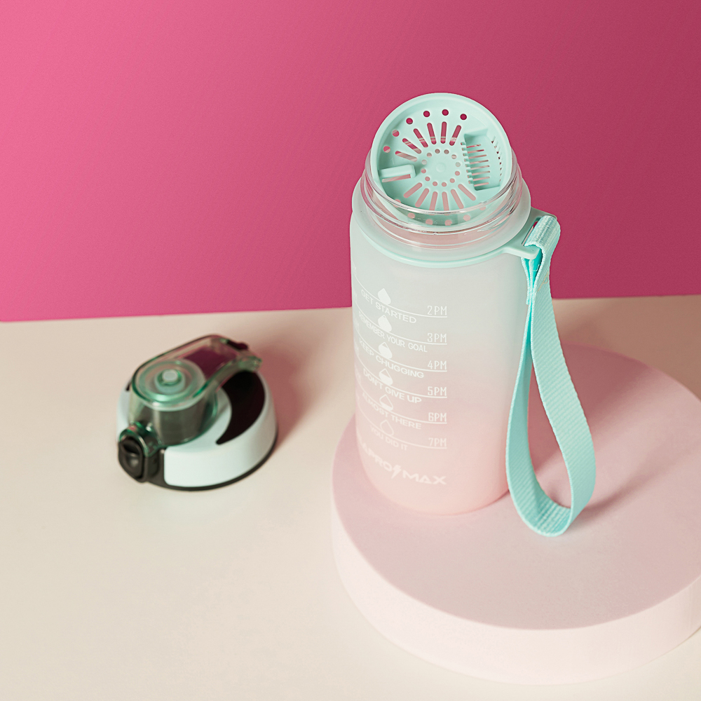 SILAPRO MAX Бутылка спортивная с замком, LOTUS-EGGSHELL BLUE, 550мл, РС - #13