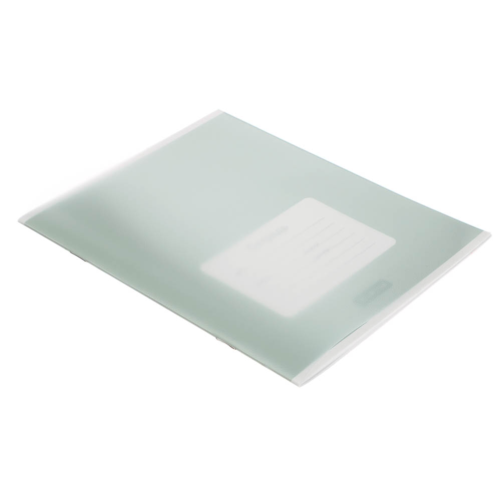 Тетрадь школьная 18л. в линейку ClipStudio, БЕЛЫЕ ЛИСТЫ, обл. пластик, скрепка - #10