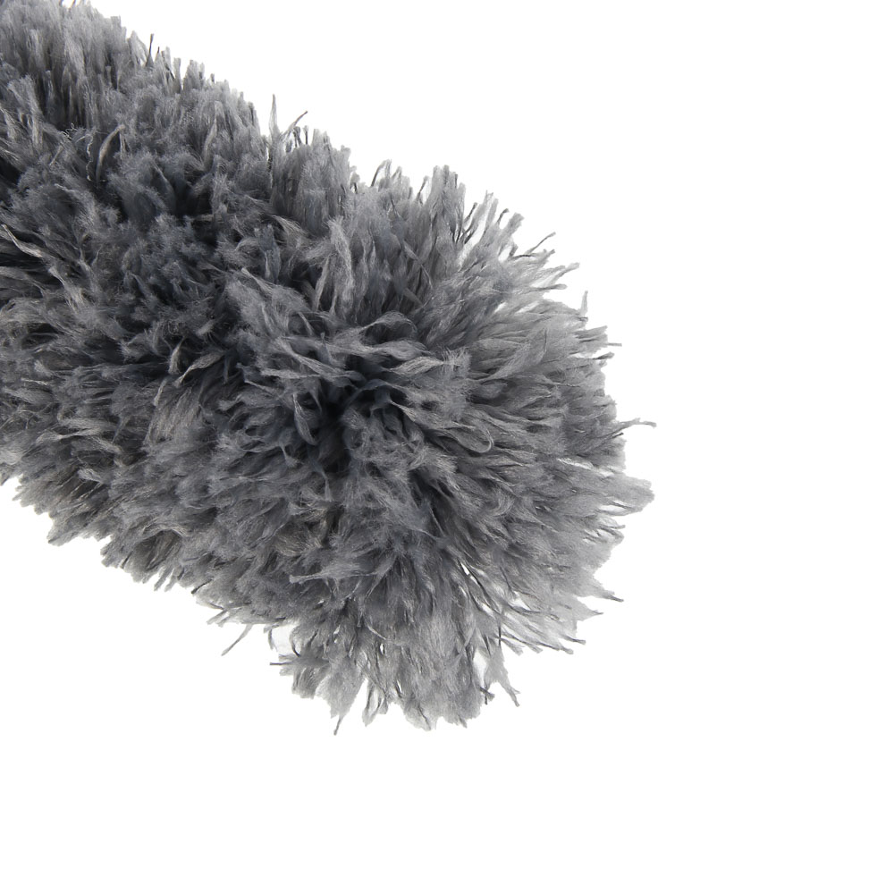 Сметка для удаления пыли телескопическая 35-80 см, тм VETTA, микрофибра 17 см, серая - #4