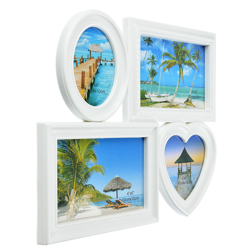 Фоторамка на 4 фотографии, пластик, 25х30см, Арт А1 - #2