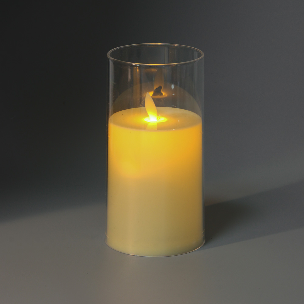 СНОУ БУМ Набор 3шт,светильник дек.LED в виде свечи, 7,8х10/12,5/15см,PP,PS,3хAАА,эффект движ.пламени - #8