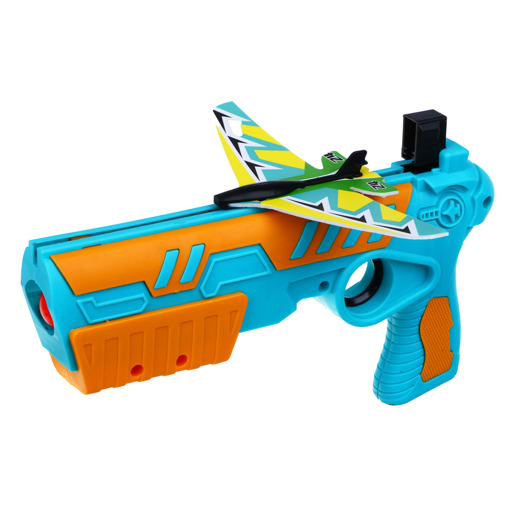 SILAPRO Набор для воздушного боя (пистолет-1шт., самолет 14х6.5см-4шт., мяч 3шт.), ABS, пенопласт - #3