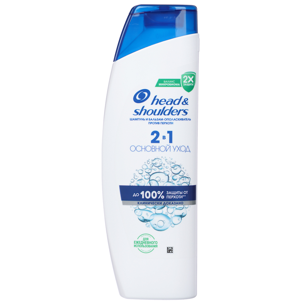 Шампунь и бальзам-ополаскиватель 2в1 HEAD & SHOULDERS Против перхоти, основной уход, п/б, 330мл - #1