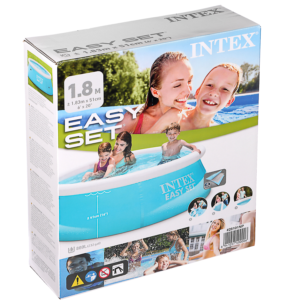 Бассейн серии INTEX Easy Set, 183х51 см, от 3 лет, 28101 купить с выгодой в  Галамарт