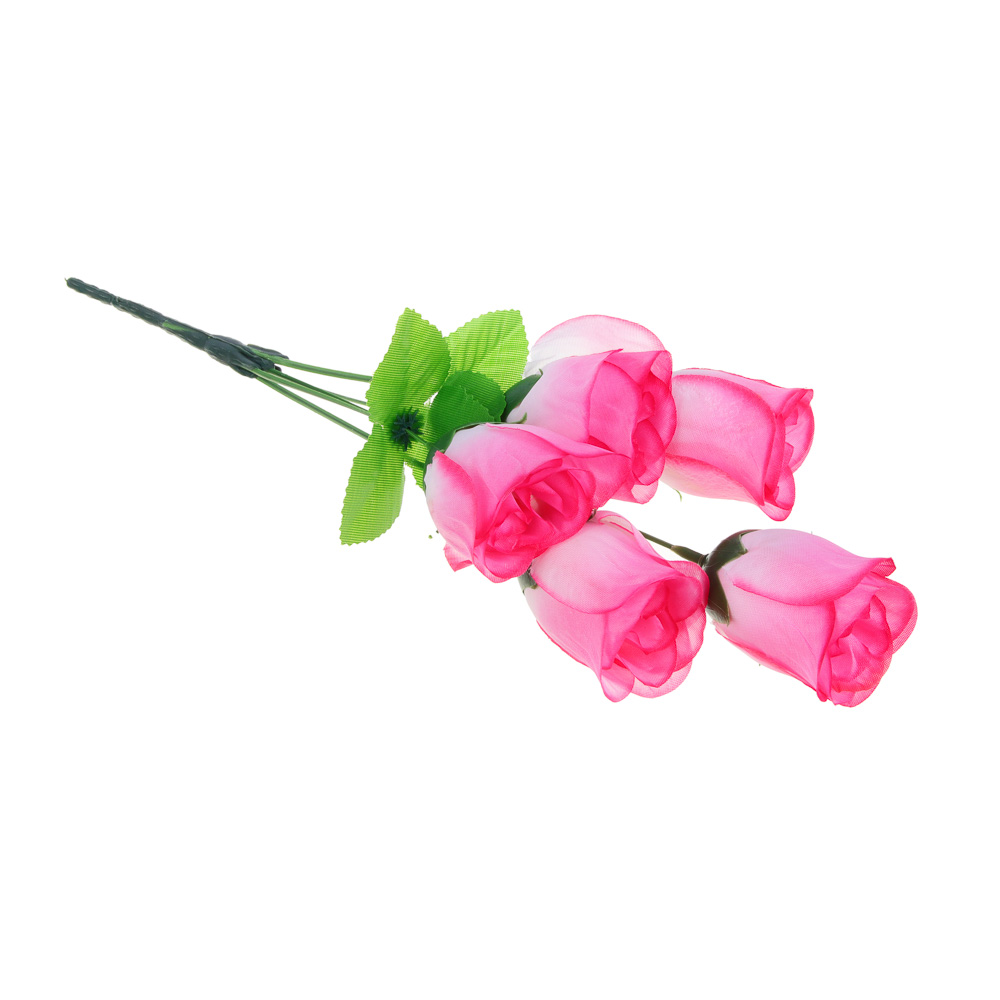 LADECOR Букет искусственных цветов в виде бутонов роз, 30-35 см, 6 цветов - #2