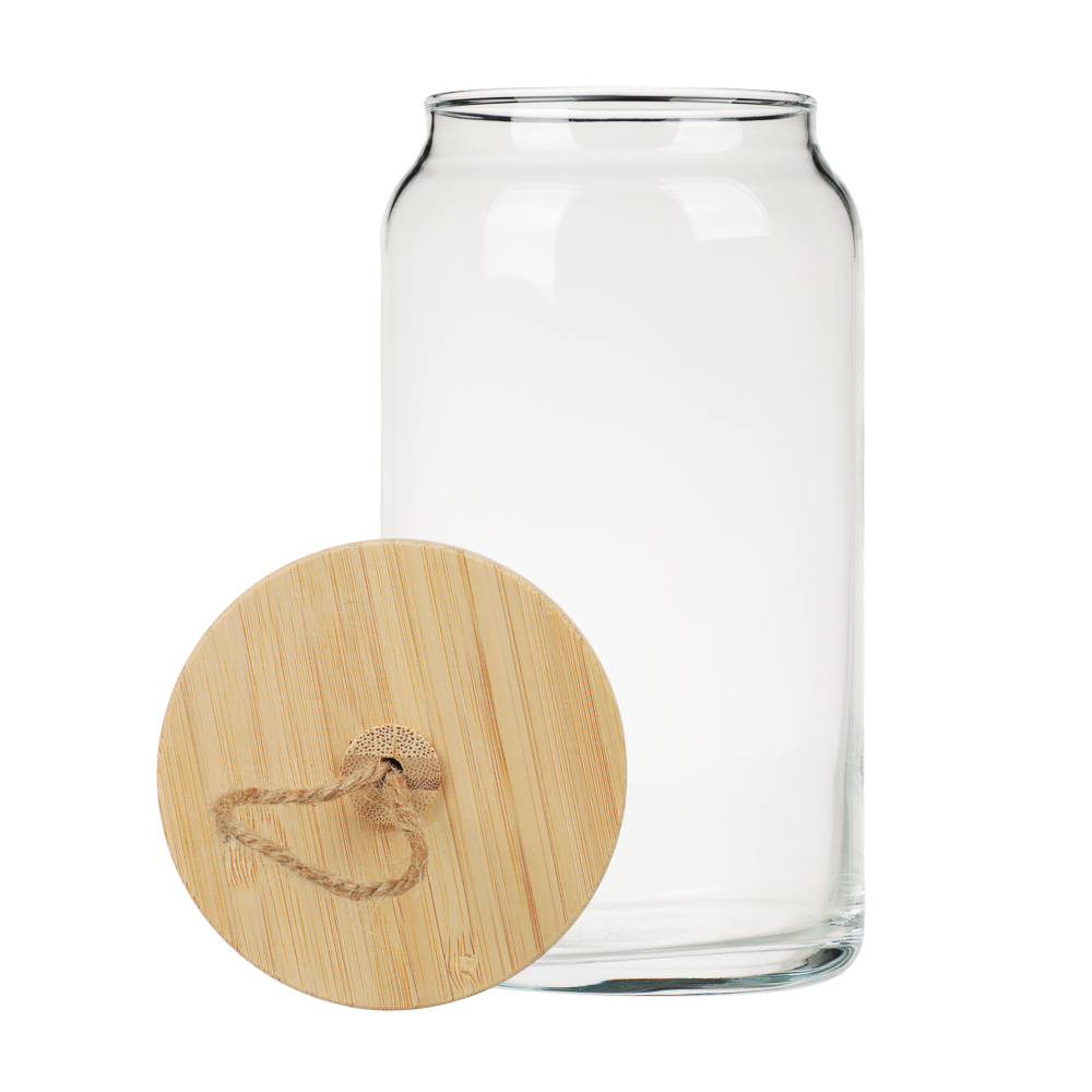 PASABAHCE Вуди Банка стеклянная с бамбуковой крышкой 1130мл, инд. упаковка, 43593B - #4