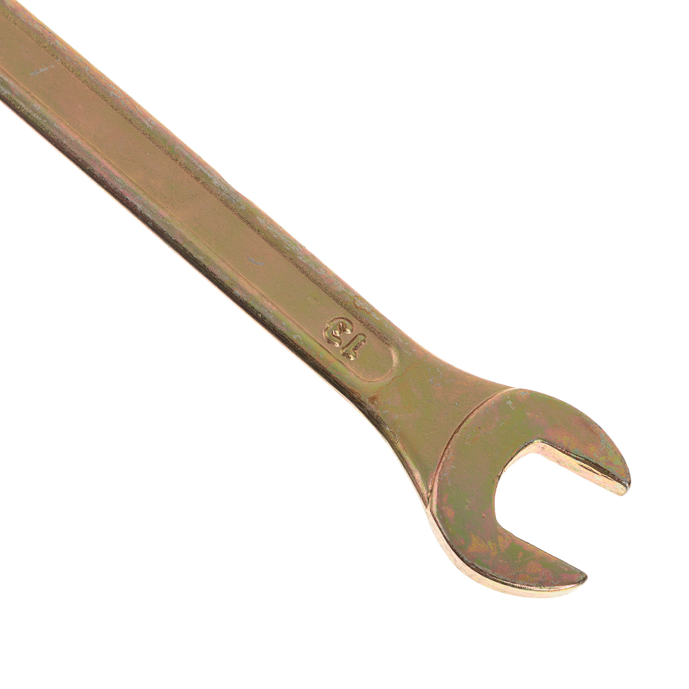 ЕРМАК Ключ рожково-накидной, 13мм, желтый цинк - #3