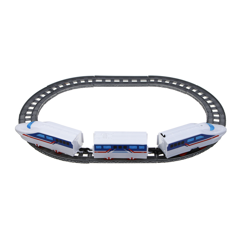 ИГРОЛЕНД Железная дорога "Скоростной экспресс", PP, PS, движение, 2хАА, 28х20х5см, 2 дизайна - #8