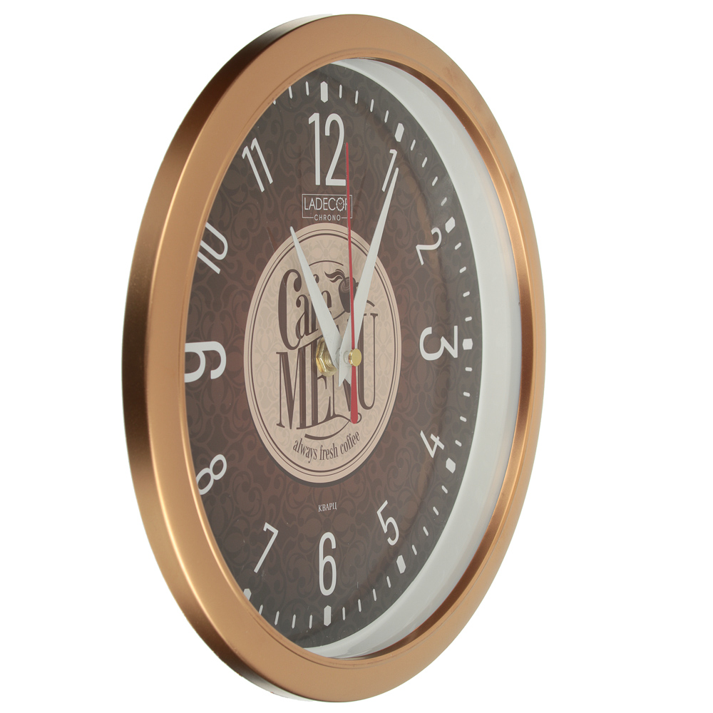 LADECOR CHRONO Часы настенные круглые, d22см, пластик, 3 дизайна - #4
