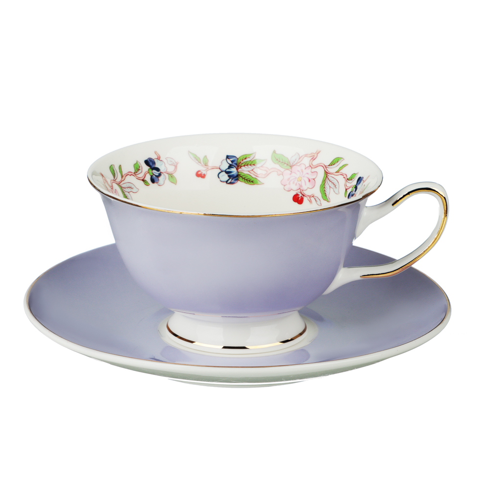 MILLIMI Вайолет Набор чайный 2 пр., 220мл, 15см, костяной фарфор - #1