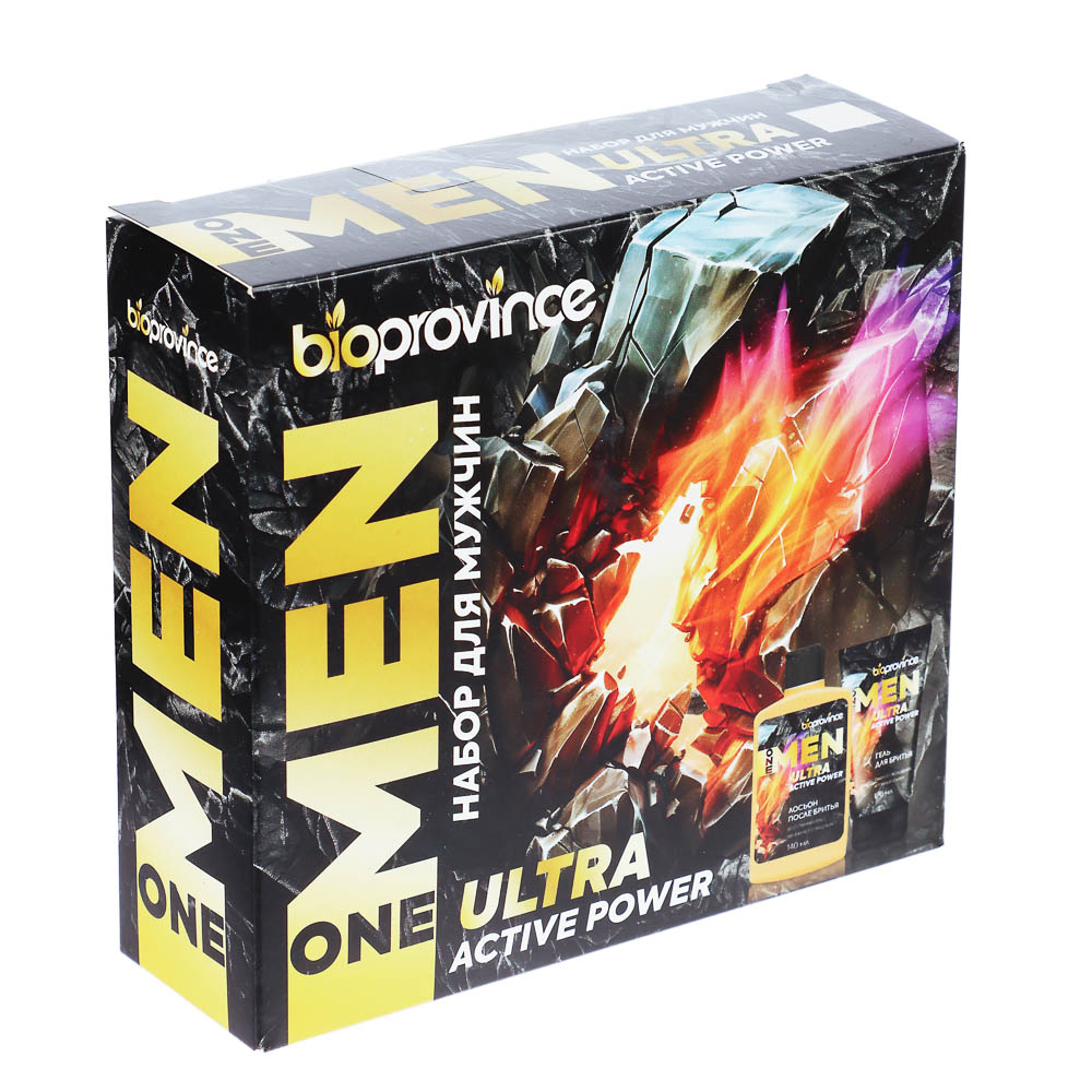 Подарочный набор мужской BIO PROVINCE One Men:Гель для бритья,120мл+Лосьон после бритья,140мл - #3