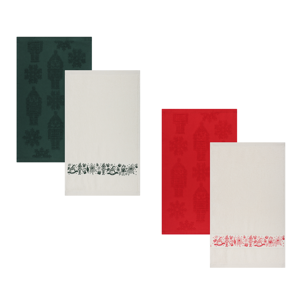 PROVANCE Щелкунчик Комплект махровых полотенец 2шт, 30х50см, 100% хлопок, 2 дизайна - #3