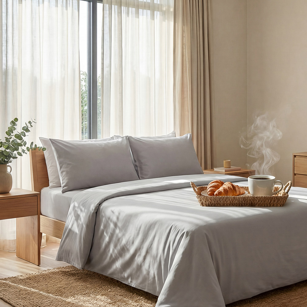 PROVANCE Ботаника Комплект постельного белья евро (4 предмета), микросатин, 100% полиэстер, 3 дизайн - #20