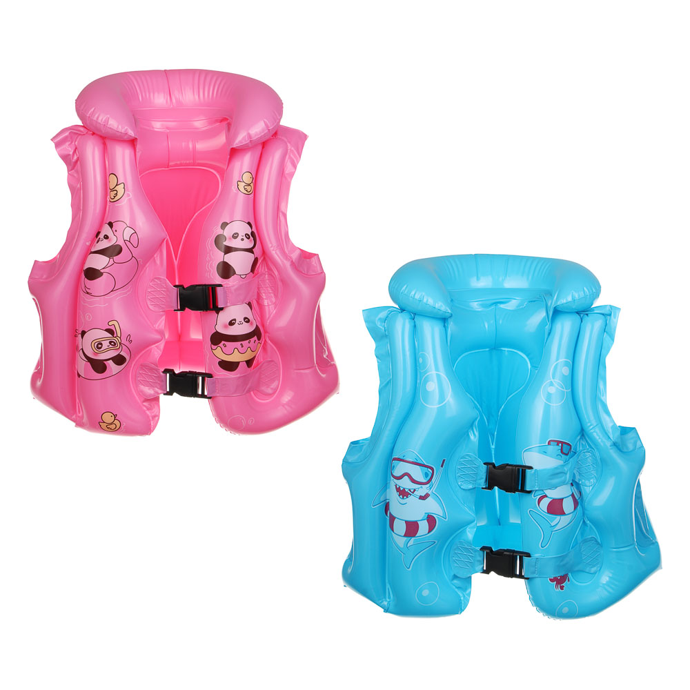 Жилет надувной, тм BY SPORT, 50х43см, ПВХ, 2 дизайна - #1