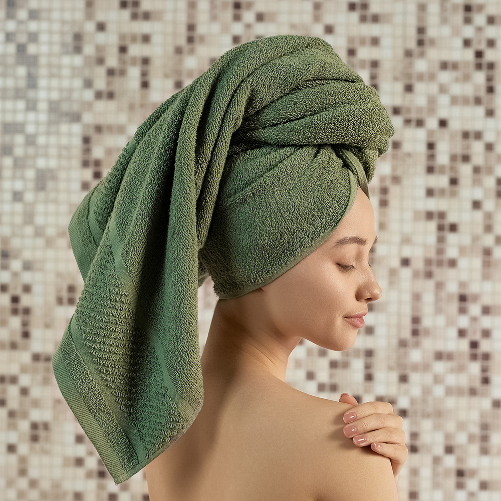 PROVANCE Виана Полотенце махровое, 100% хлопок, 70х130см, зеленый - #8