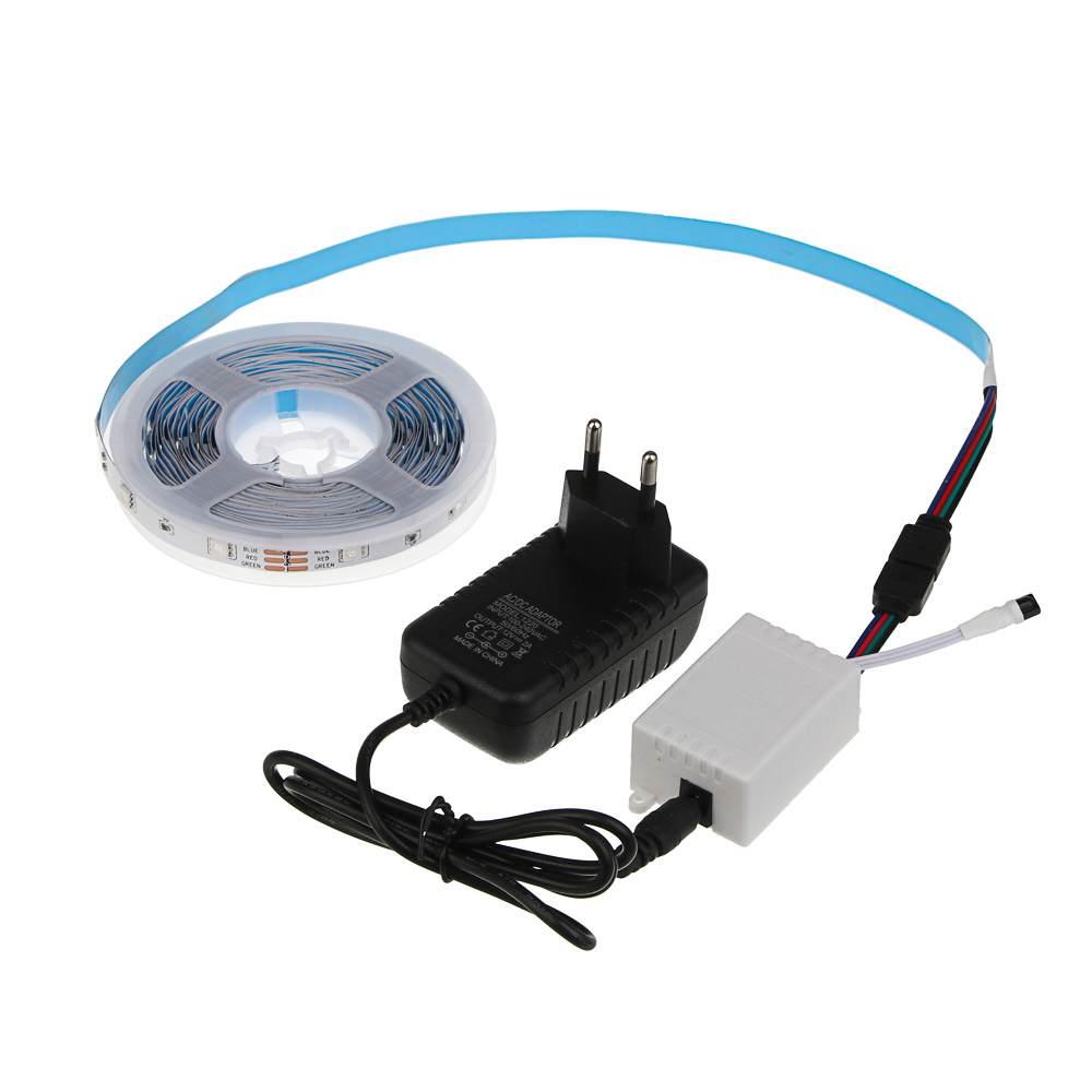 Лента светодиодная BY 12В, 5м, RGB (отдельные диоды), с пультом управления и блоком питания - #4