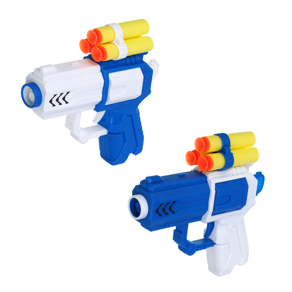 ИГРОЛЕНД Пистолет "Суперстрелок" с присосками 3 шт, PP, EVA, 15х4х26,4 см, 2 дизайна - #2