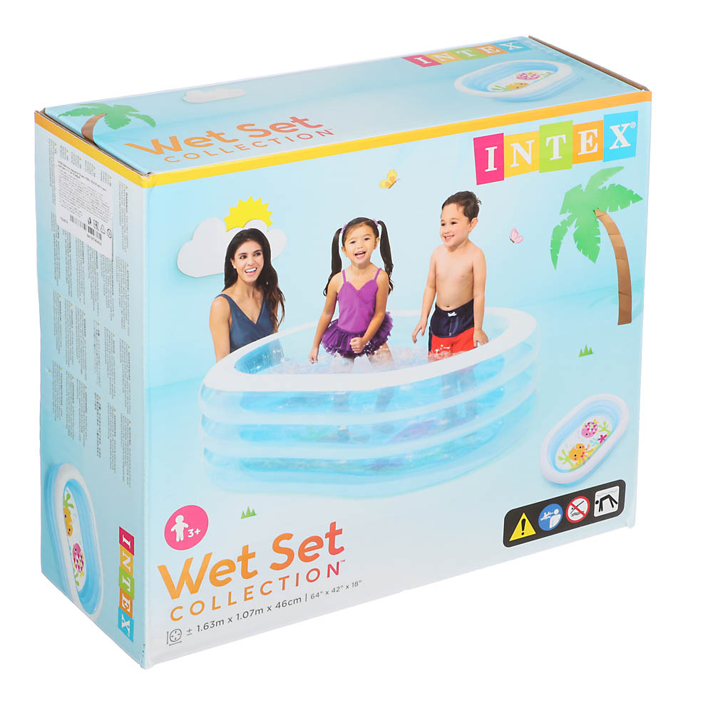 INTEX Бассейн надувной Пираты 238л 163x107x46см рем комплект от 3 лет 57482NP - #3