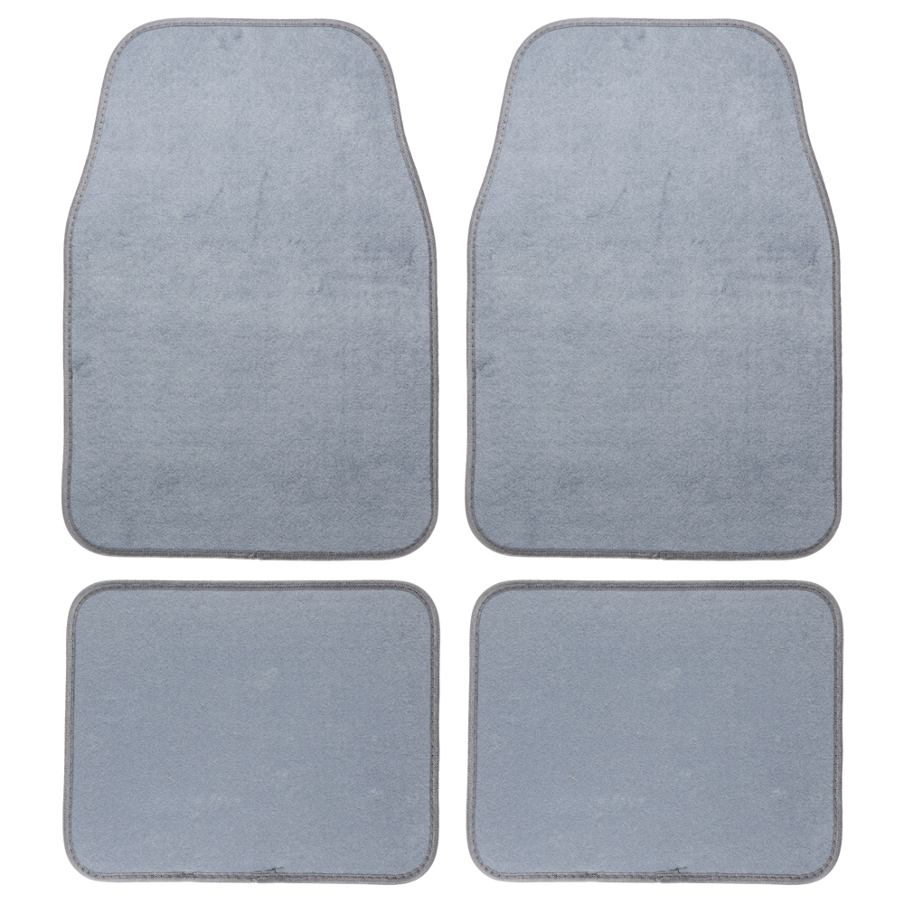 Набор ковров NG, ворс 4 шт, универсальные, серые Gray - #1
