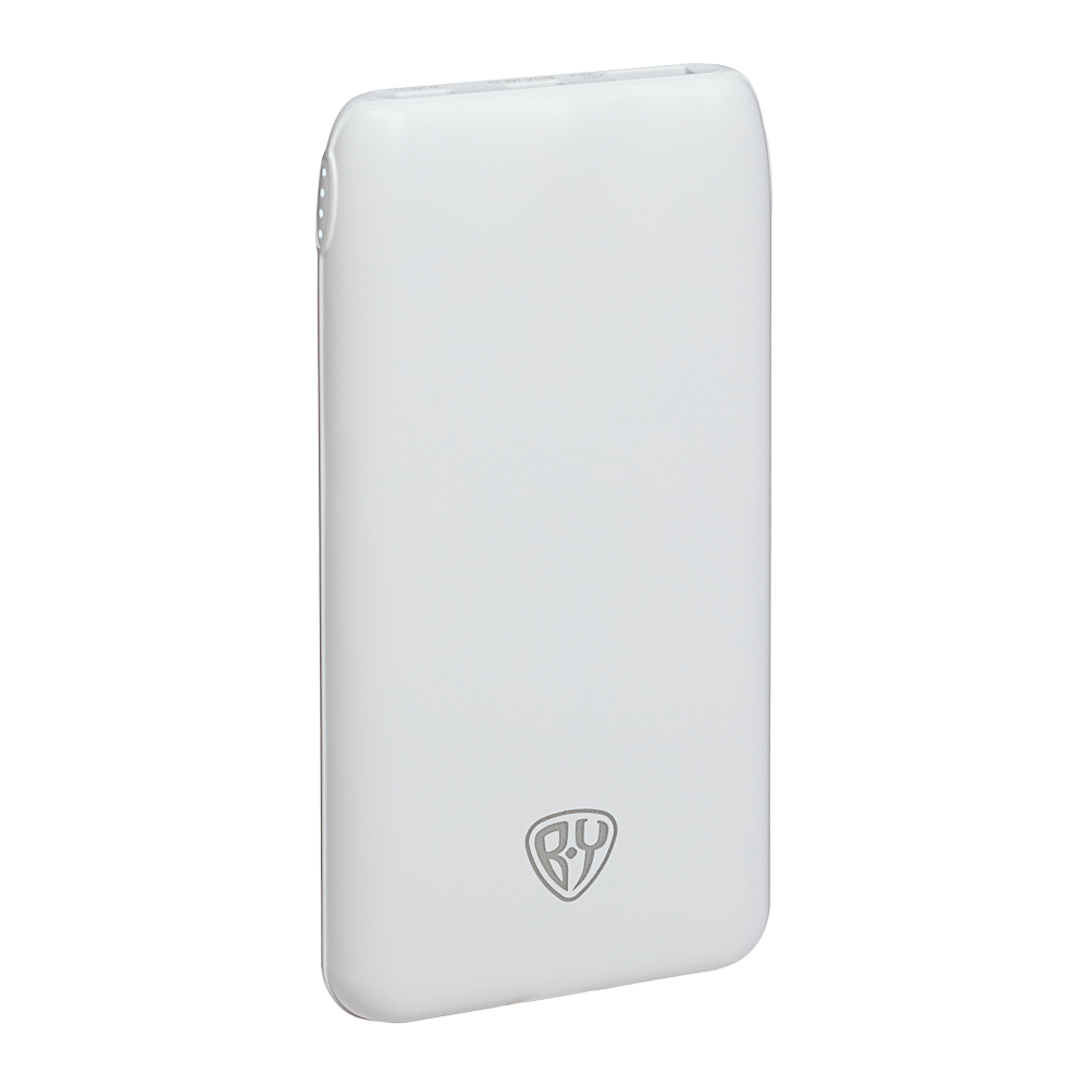 BY Аккумулятор мобильный, 10000 мАч, 1xUSB-A, 2xUSB-C, 20W, 3A, пластик, белый - #1