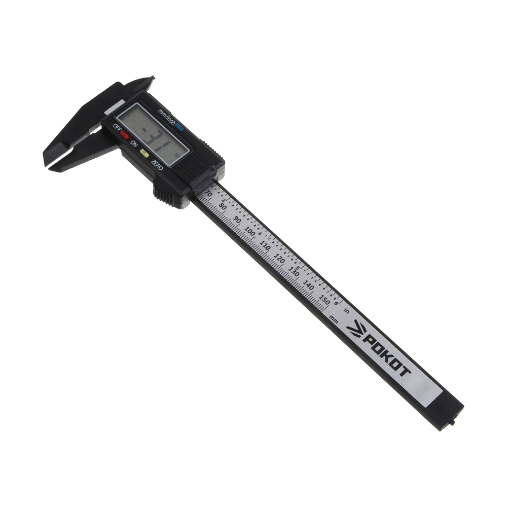 Штангенциркуль цифровой пластик тм РОКОТ 150мм, ШЦЦ-I-150-0,05-1 - #1