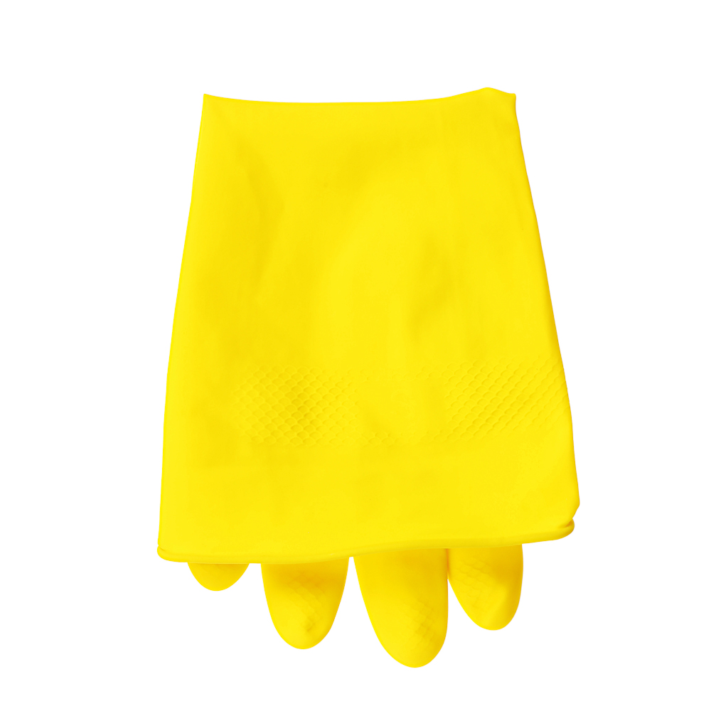 Перчатки резиновые желтые Vetta, M - #10