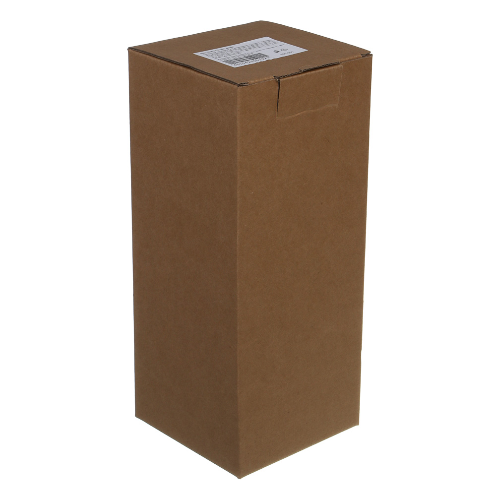 Ваза, 10x25 см, стекло, дерево - #4