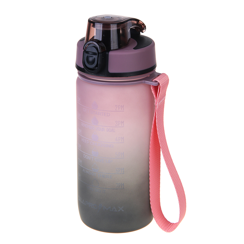 SILAPRO MAX Бутылка спортивная с замком, ULTIMATE GREY -ELDERBERRY, 550мл, РС - #3