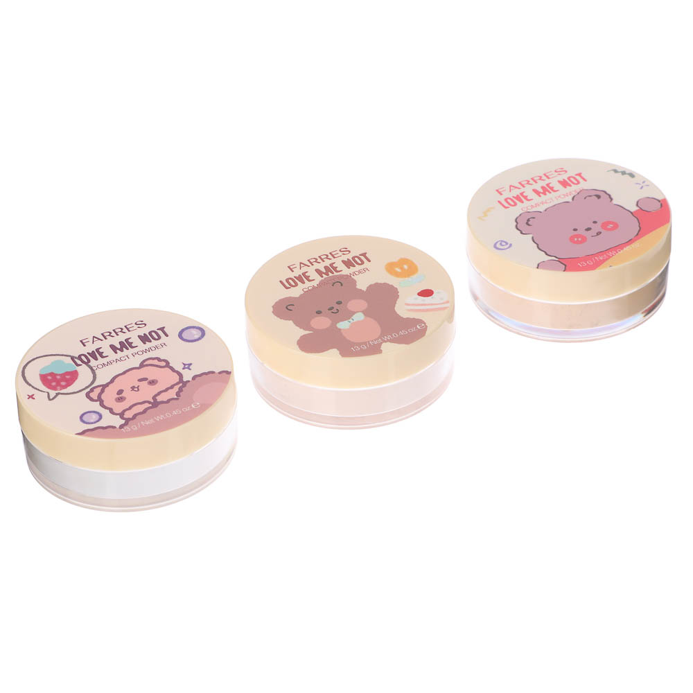 Пудра рассыпчатая матирующая HD-эффект "Love Me Not" тм Farres 13 г - #1