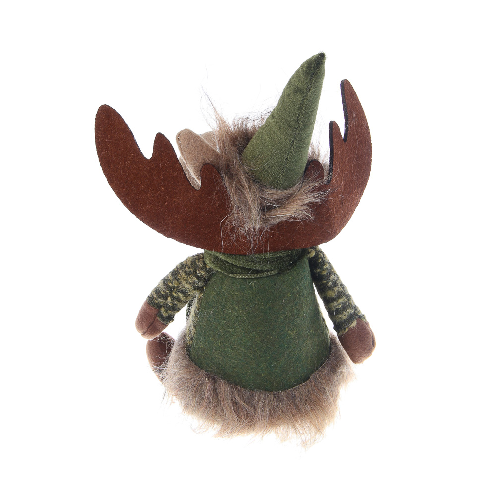 СНОУ БУМ Сувенир Олень 29 см, полиэстер, зеленый - #4