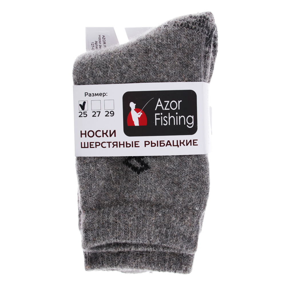 AZOR FISHING Носки рыбацкие, шерсть 100%, размеры 25, 27, 29 - #3