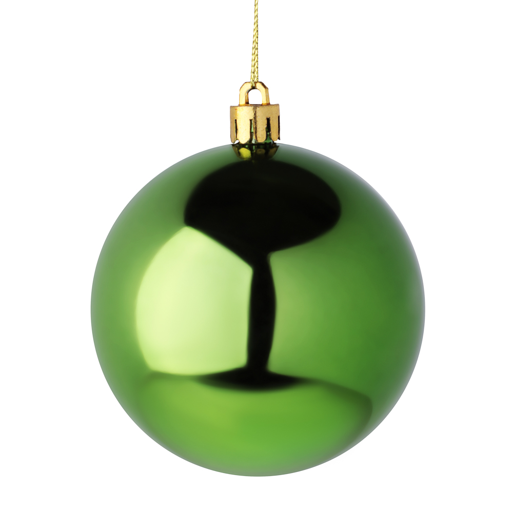 СНОУ БУМ Набор шаров 4шт 8см пластик, зеленый, 26-230 - #2