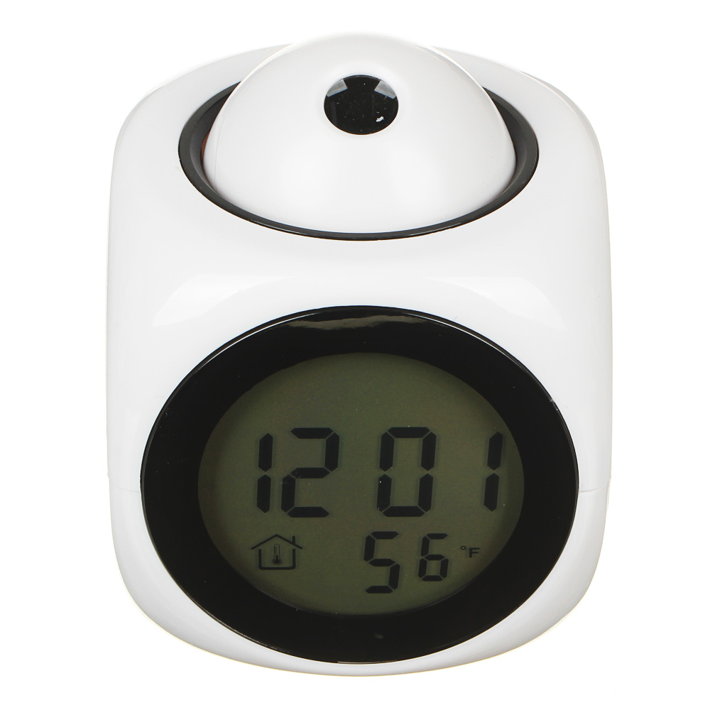LADECOR CHRONO Будильник с ЖК-дисплеем, термометр, проекция времени, ABS, 9х7,8х7,8см, 2 цвета - #2