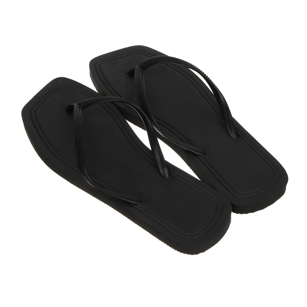 Сланцы пляжные, размер 38-39, ЭВА, черные, #1 - #3