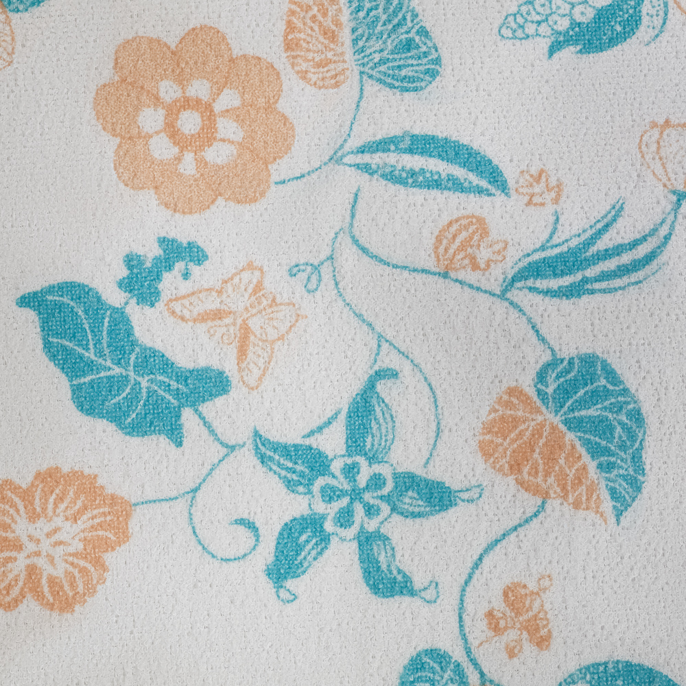 VETTA Салфетка для сушки посуды из микрофибры, "Цветы", 38x50см, 300г/кв.м, 1 дизайн - #12