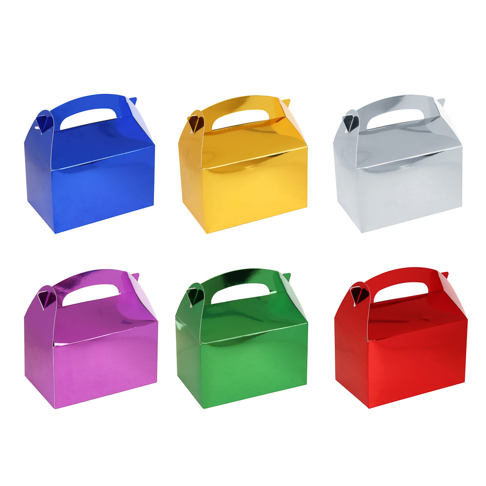 Коробка подарочная, складная, фольгированная, 15x9,2x9,2см, 6 цв. - #1