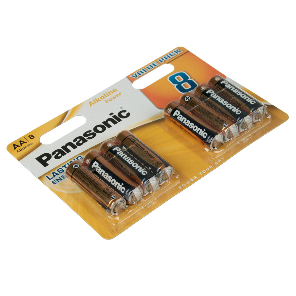 Panasonic Power Батарейки 8шт, тип АA, "Alkaline" щелочная, BL - #2
