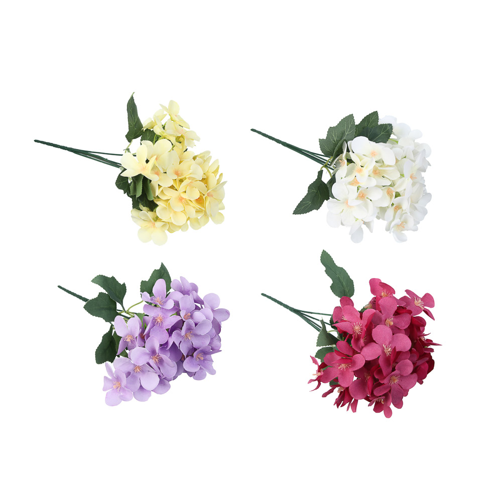 LADECOR Букет искусственных цветов, бегония, 29-30 см, пластик, 4 цвета - #1