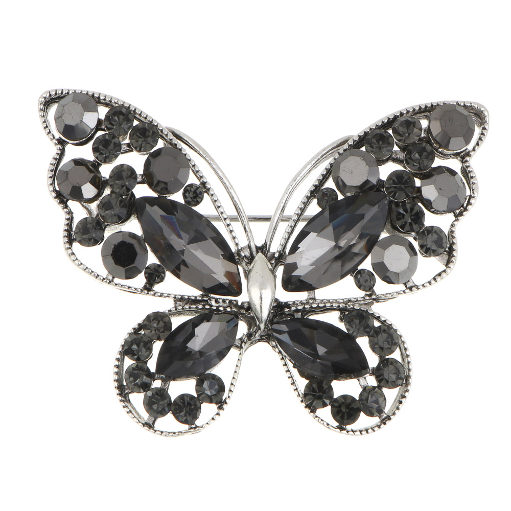 Брошь бабочка, сплав, 2 дизайна, БЖ25-21 - #3