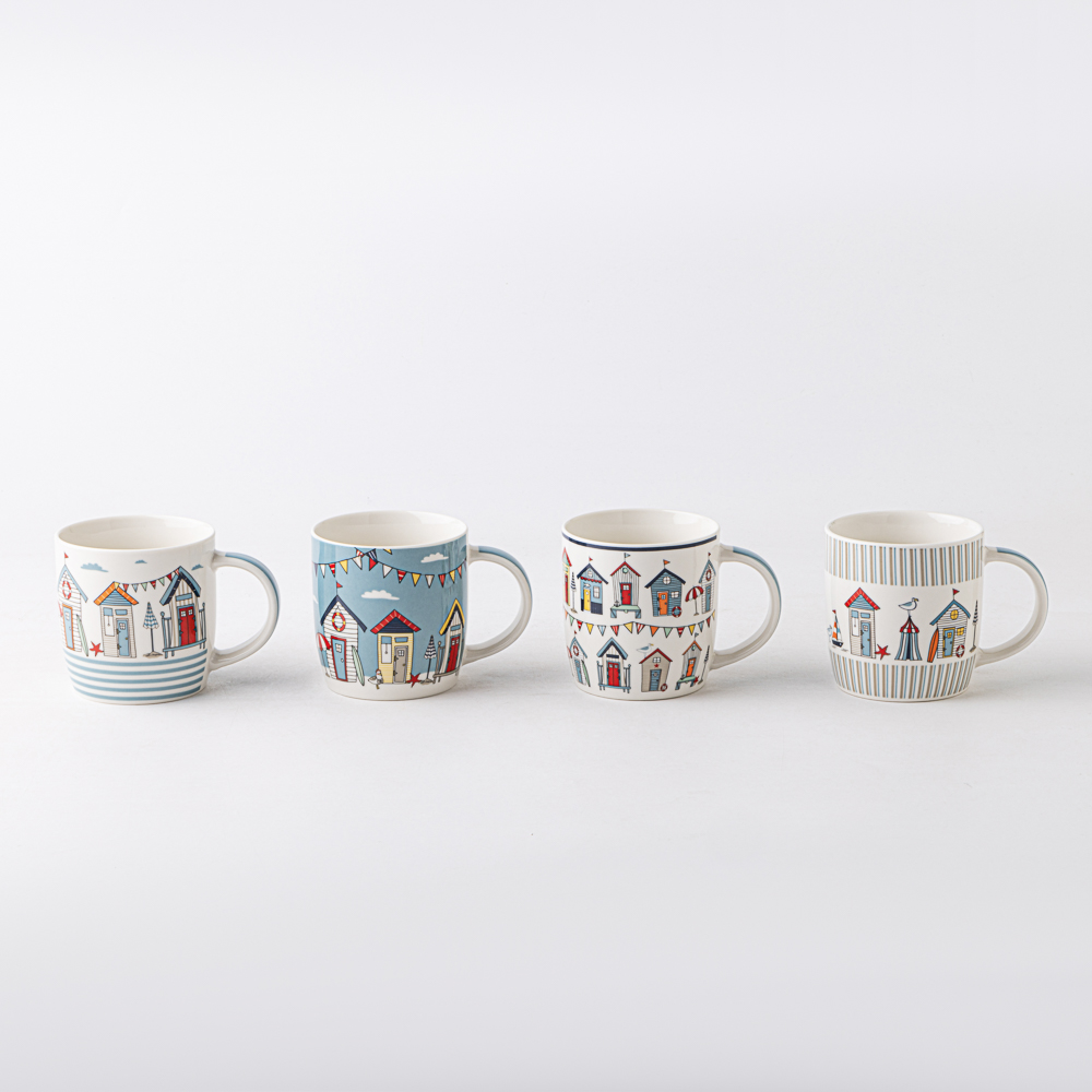 Кружка Ярмарка тм MILLIMI, 365мл, 4 дизайна, фарфор - #1