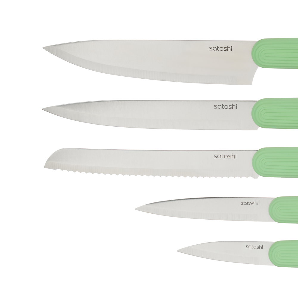 SATOSHI Кайо Набор ножей кухонных 6пр, на подставке - #5
