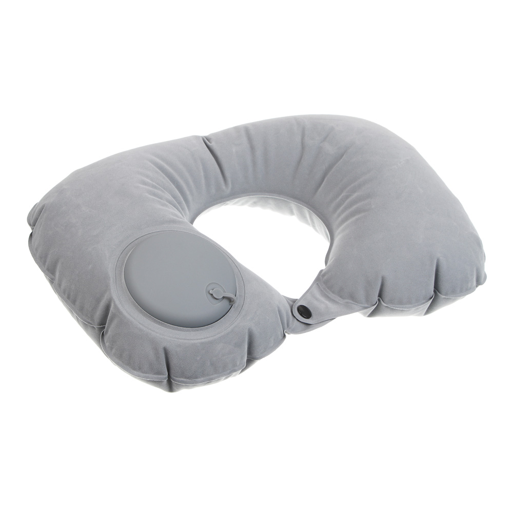 Подушка дорожная надувная, с насосом, тм BY SPORT, 37х24см, ПВХ, 2 цвета - #2