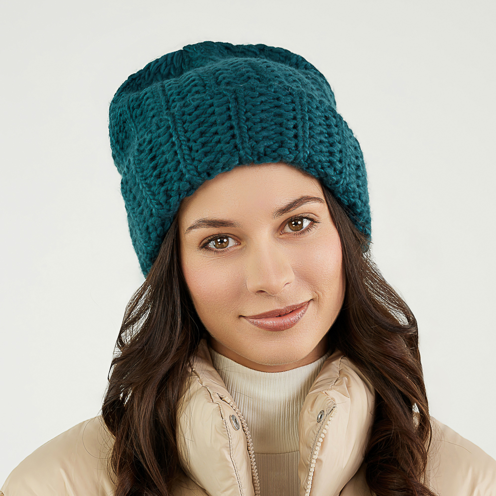 GALANTE Шапка женская крупной вязки,р-р 56-58, 3 цвета, СЗШ24-11 - #13