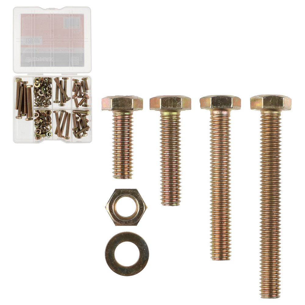 ЕРМАК Набор болтов, гаек и шайб из 128шт - #1