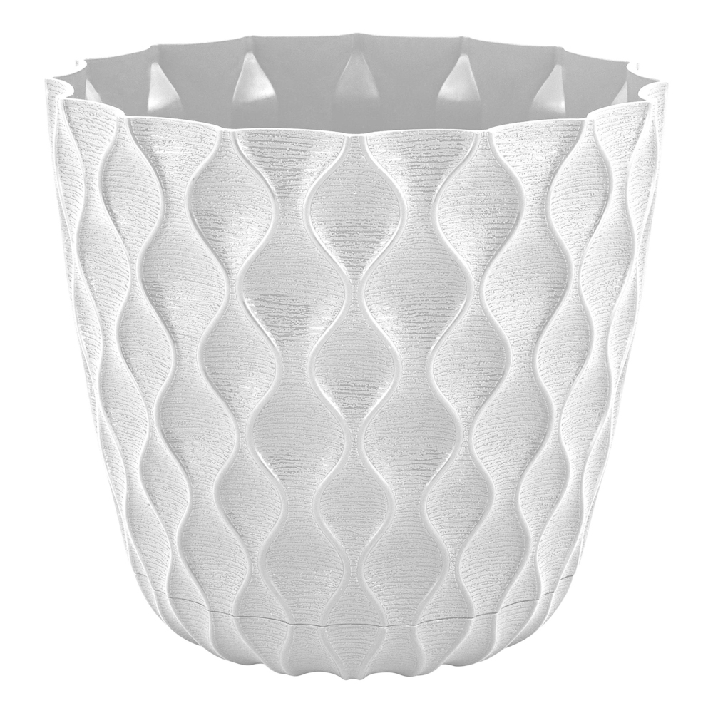 Горшок для цветов с поддоном "Wave", 1.4 л, d=14.5 см, микс цветов - #1